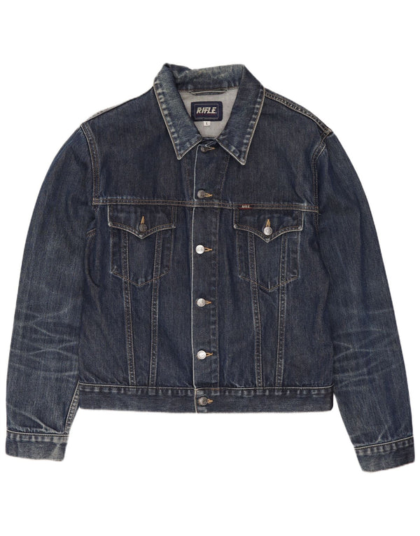 Jaqueta jeans masculina Rifle UK 40 grande algodão azul