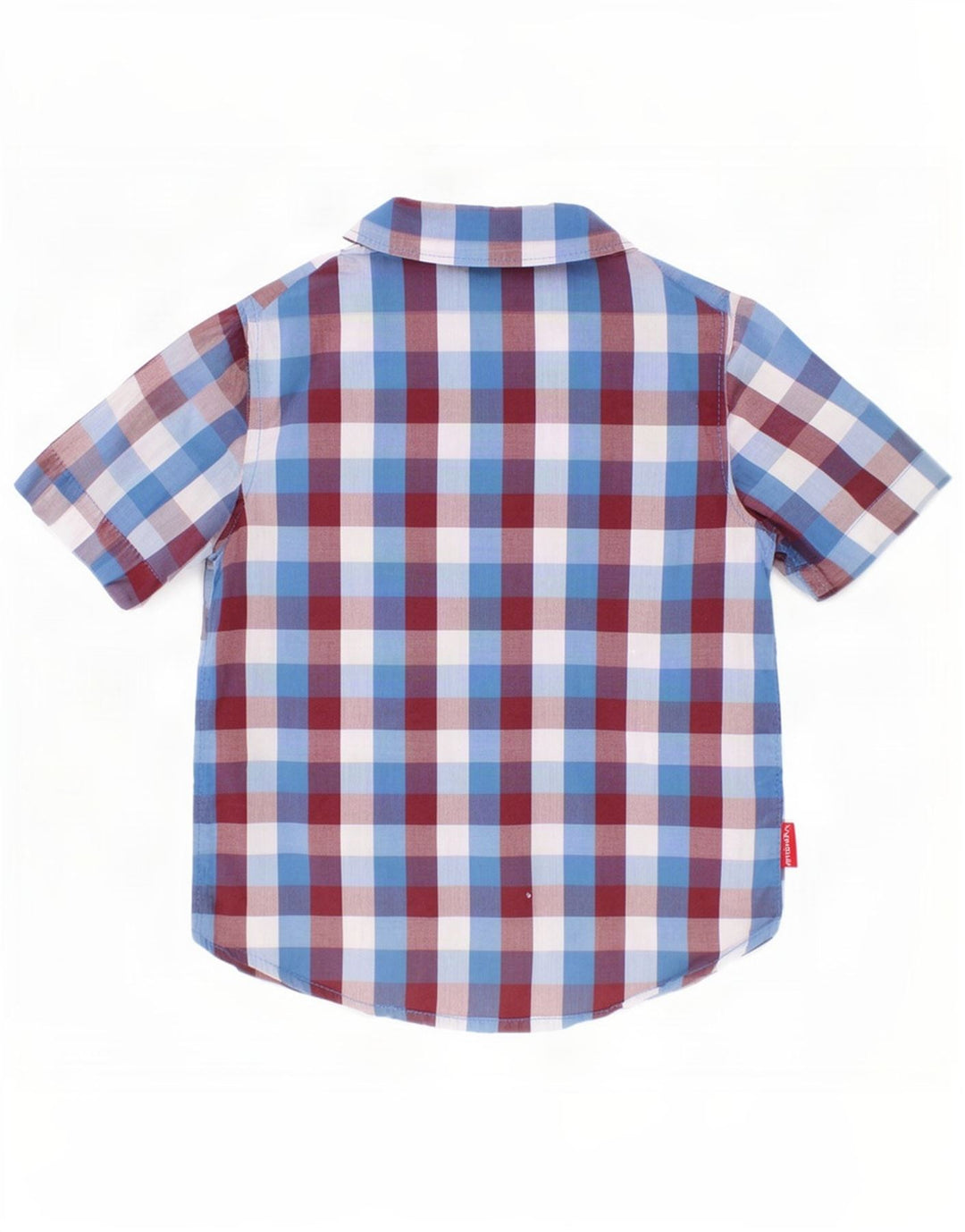 Camisa Wrangler Boys Manga Curta 2-3 Anos Algodão Guingão Multicolorido