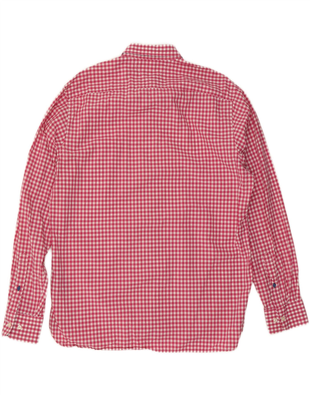 Camisa masculina TOMMY HILFIGER Custom Fit XL algodão guingão rosa