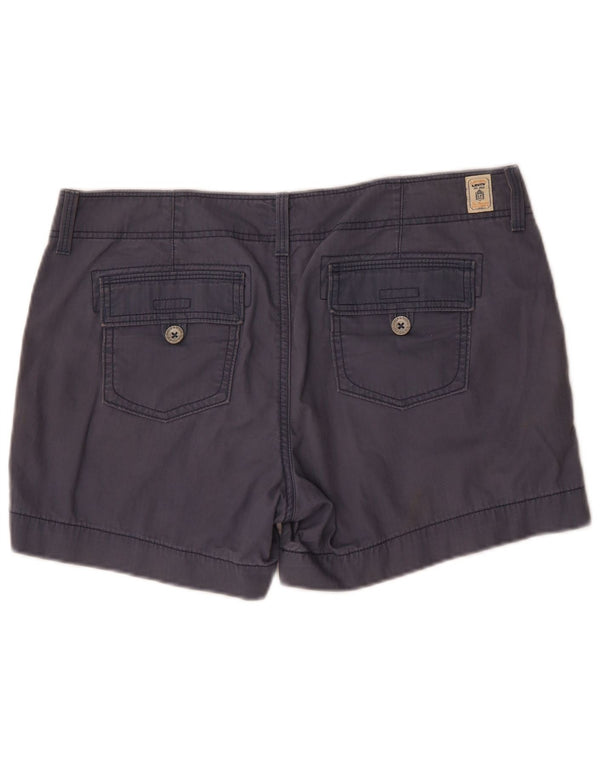 Shorts cargo feminino Levi's US 12 grande W36 algodão azul