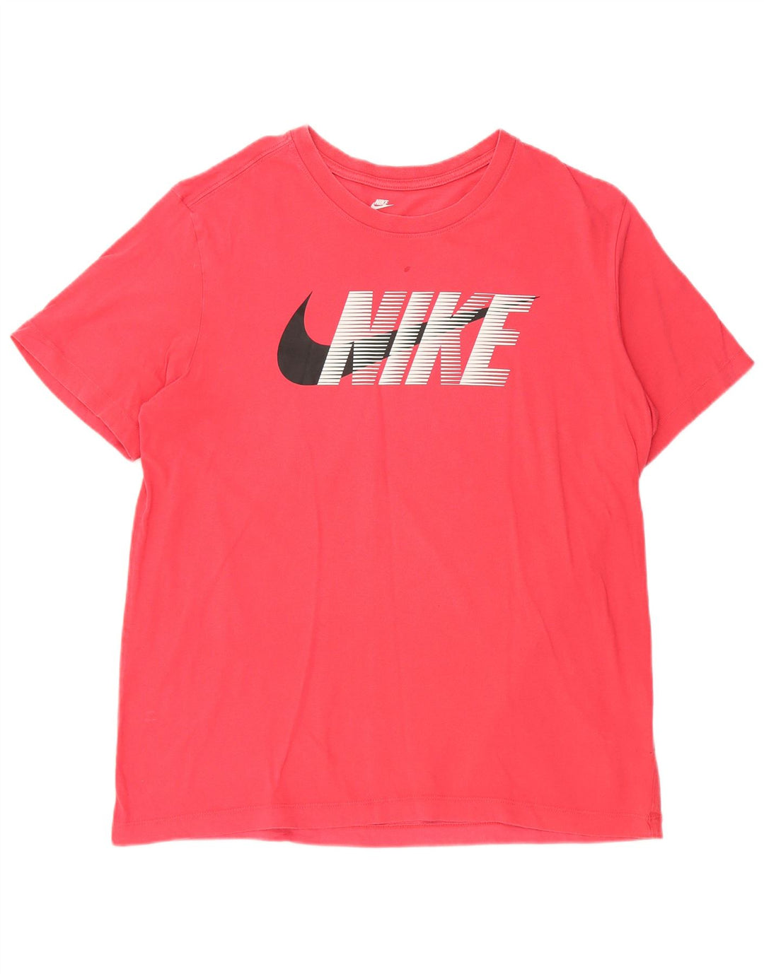 Camiseta gráfica masculina NIKE Top grande algodão rosa