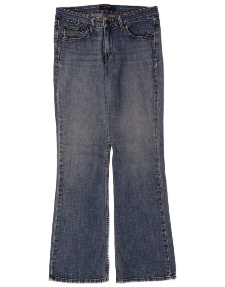 Calça jeans feminina Levi's 518 Super Low Bootcut US 9 Médio W30 L31 Azul Algodão