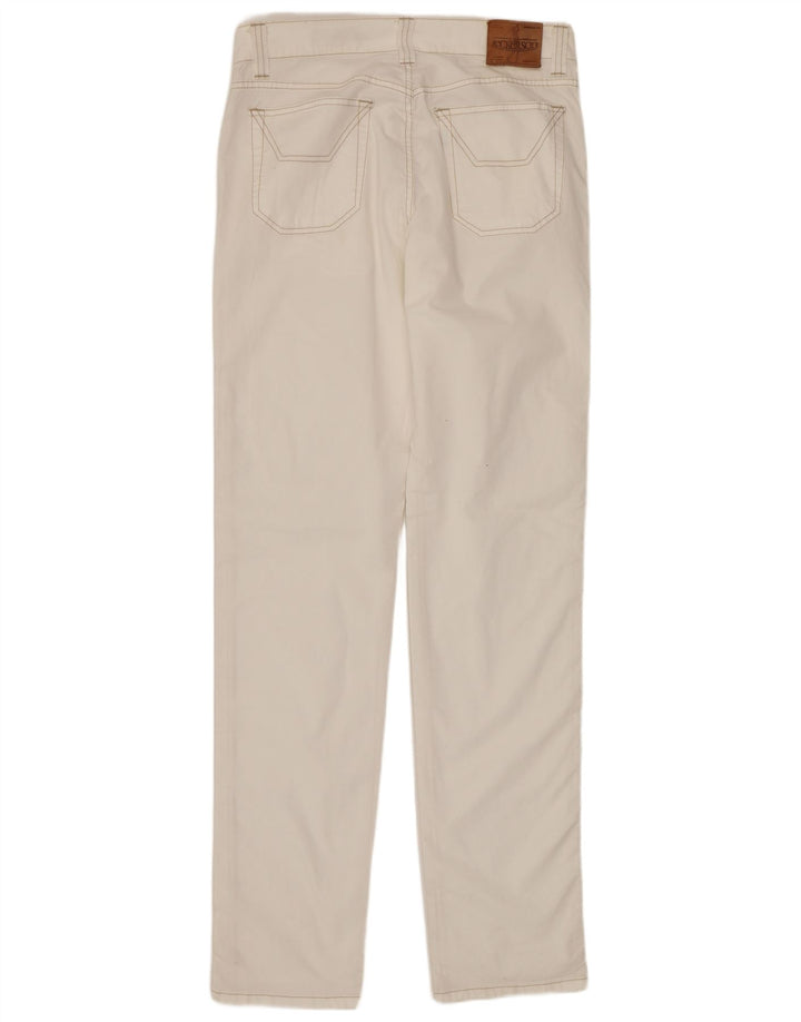 Jeans slim feminino JECKERSON W31 L34 algodão branco