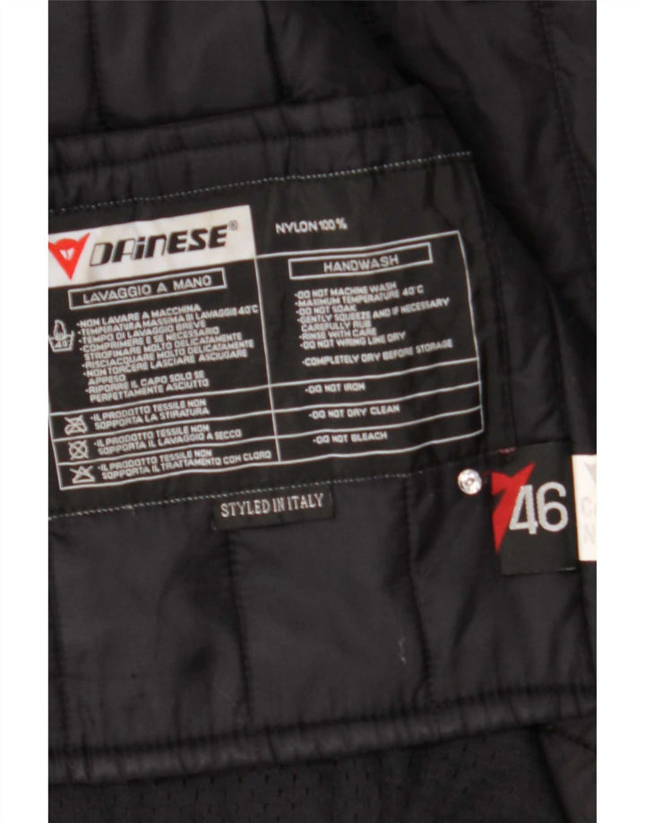 Jaqueta masculina Dainese Graphic Racer IT 46 pequena preta de nylon