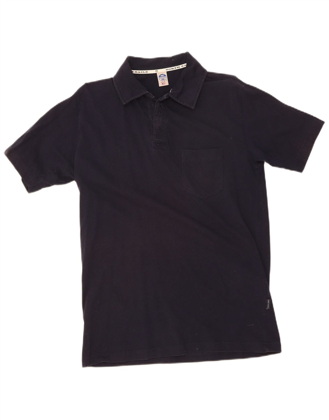 Polo masculino NORTH SAILS médio algodão azul marinho