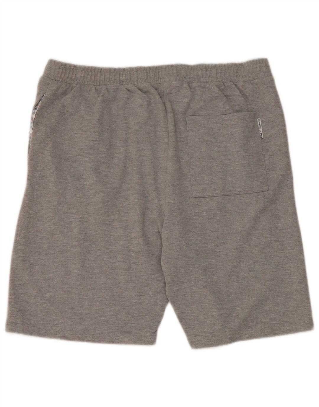 Fila Mens Graphic Sport Shorts Grande Algodão Cinza