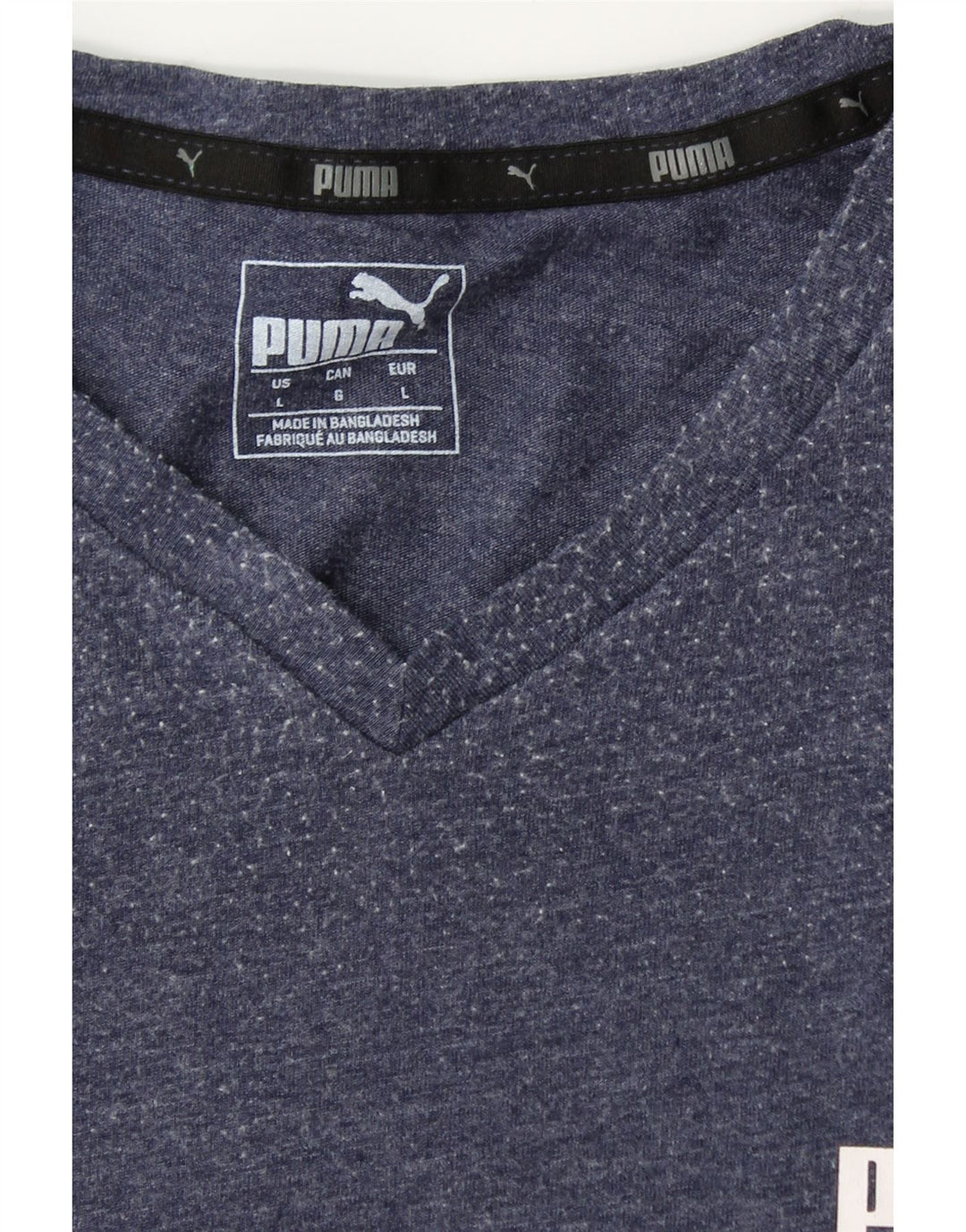 PUMA Mens T-Shirt Top Large Navy Blue Vintage Puma and Second-Hand Puma from Messina Hembry 