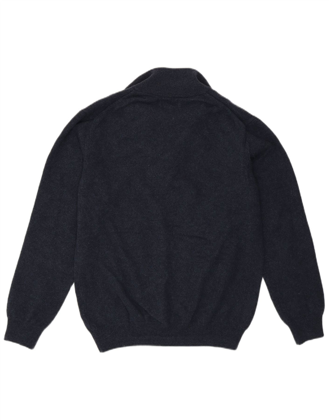 Suéter Gant Boys com decote em zíper 15-16 anos grande lã de cordeiro azul marinho