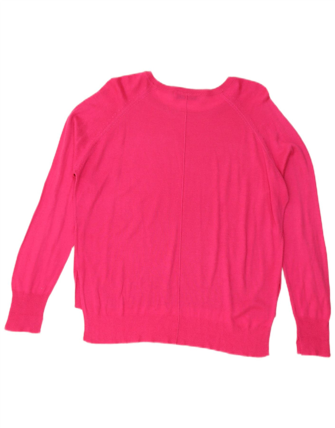 Zara Suéter feminino oversized com gola canoa Reino Unido 14 médio rosa