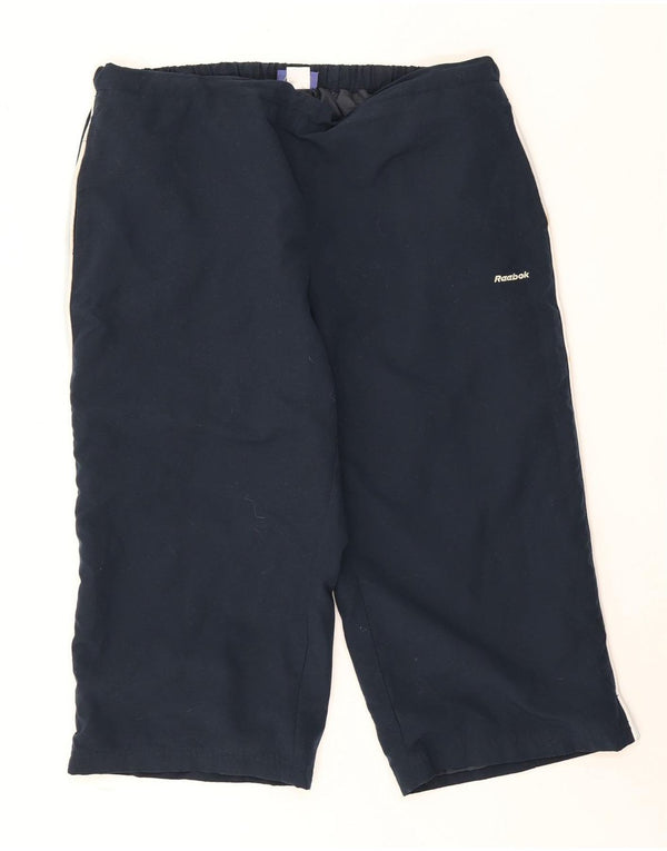 Bermuda esportiva feminina Reebok UK 20 2XL azul marinho poliéster