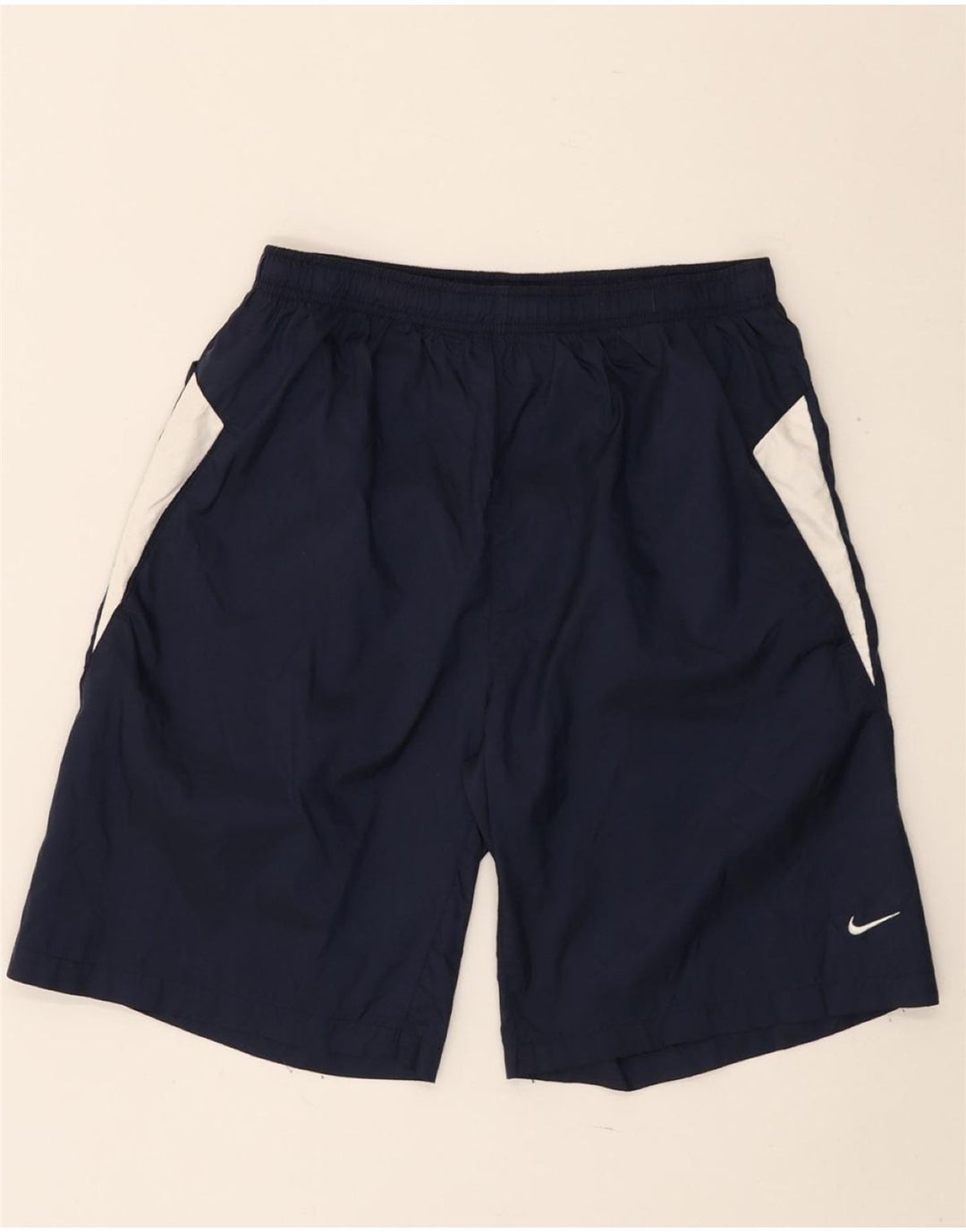 Shorts esportivos masculinos NIKE 13-14 anos XL Azul marinho Colourblock Nylon