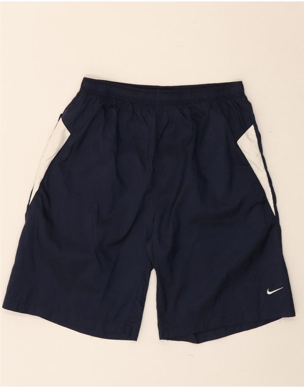 Shorts esportivos masculinos NIKE 13-14 anos XL Azul marinho Colourblock Nylon