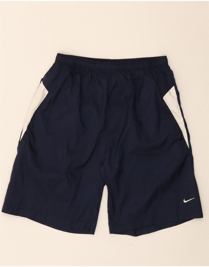 Shorts esportivos masculinos NIKE 13-14 anos XL Azul marinho Colourblock Nylon