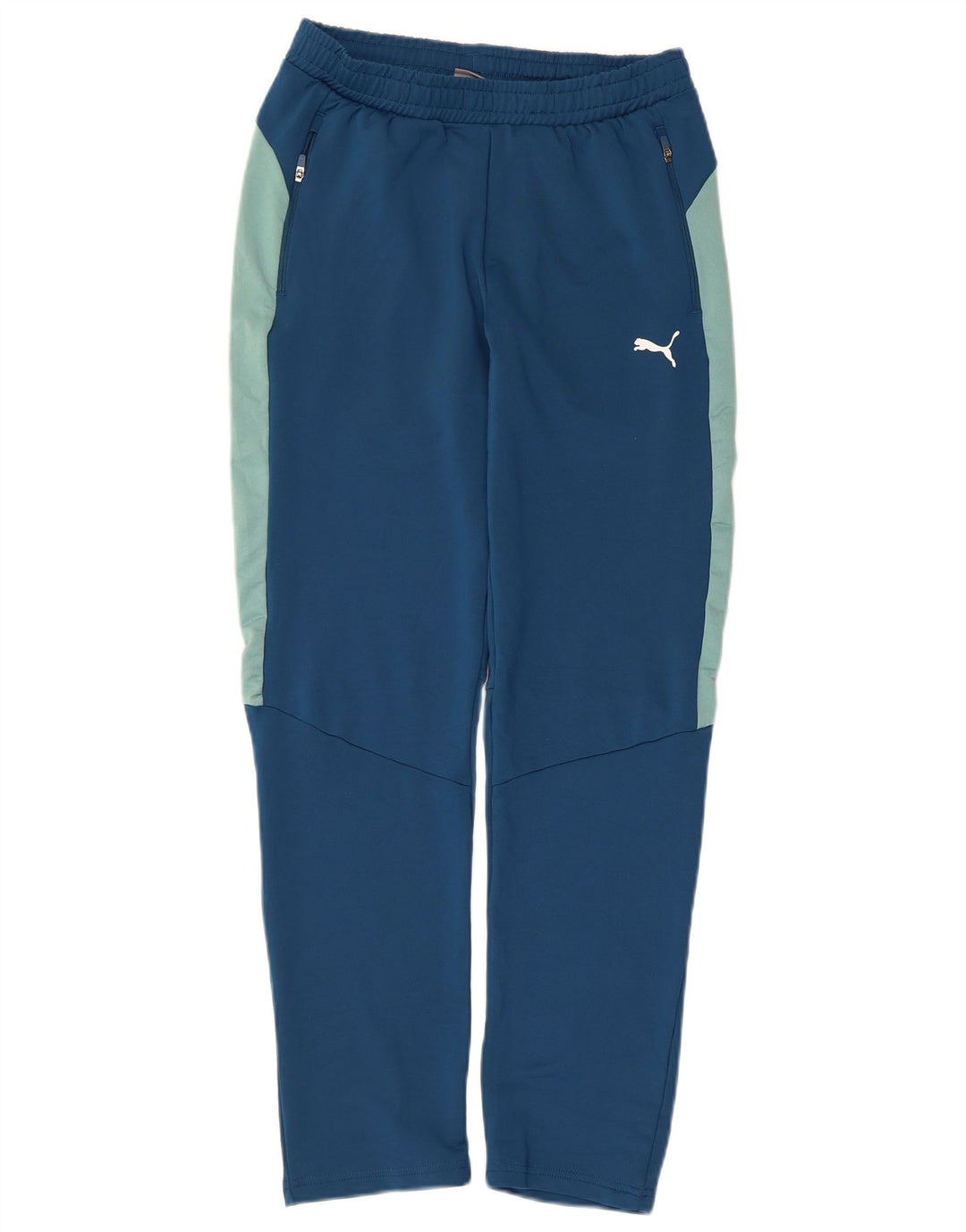 Calças de treino Puma Menino 13-14 anos Azul Colourblock Poliéster