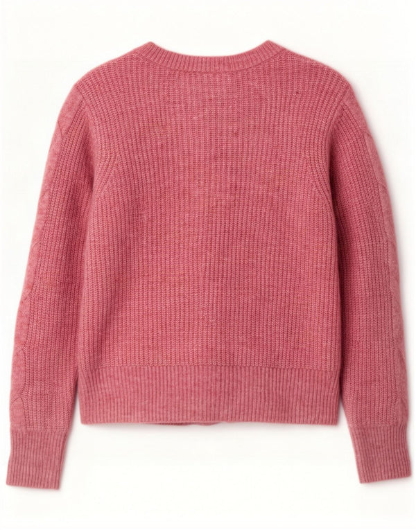 Marks & Spencer Womens Cardigan Sweater UK 14 Large Pink Flecked Acrylic
