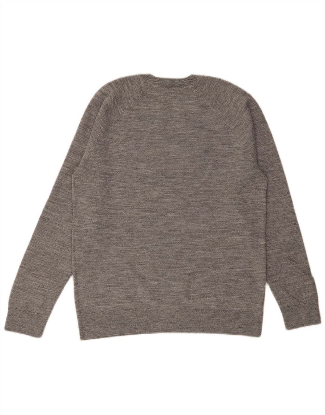 Suéter masculino ABERCROMBIE & FITCH com gola redonda cinza médio manchado