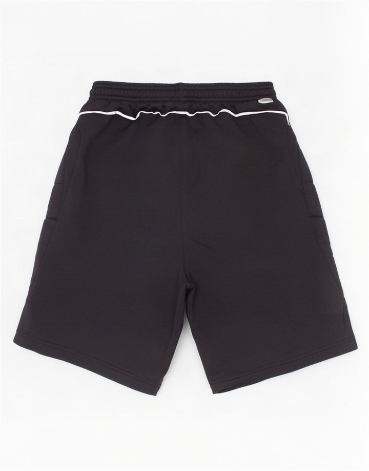 Shorts esportivos gráficos Umbro para meninos 9-10 anos preto colorblock poliéster