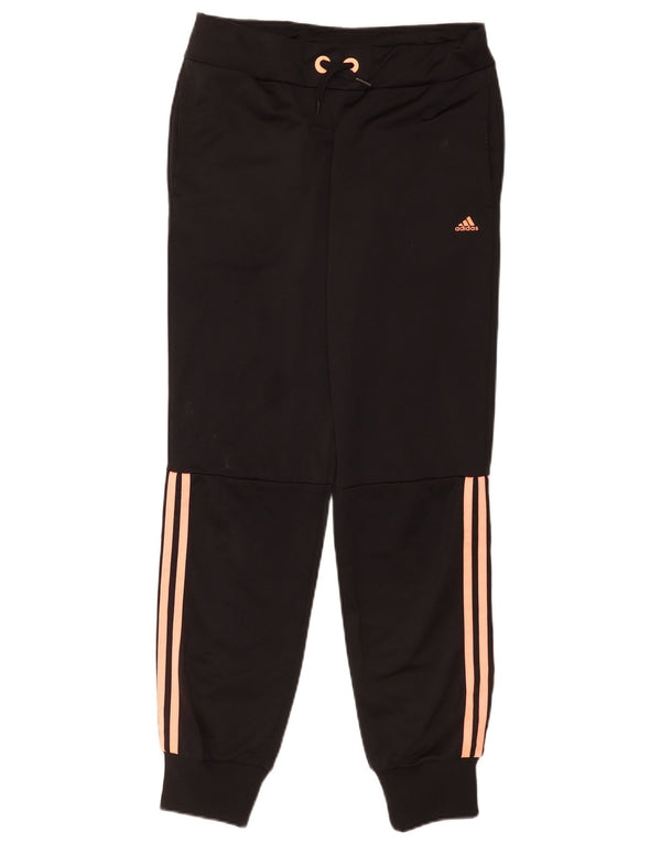 Adidas meninos calças de treino joggers 14-15 anos preto poliéster