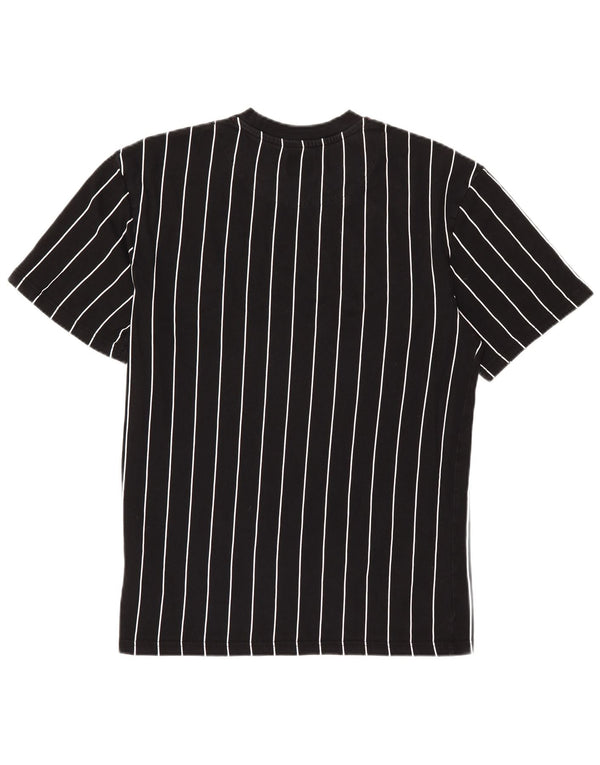 Camiseta gráfica masculina Karl Kani Top XS algodão listrado preto