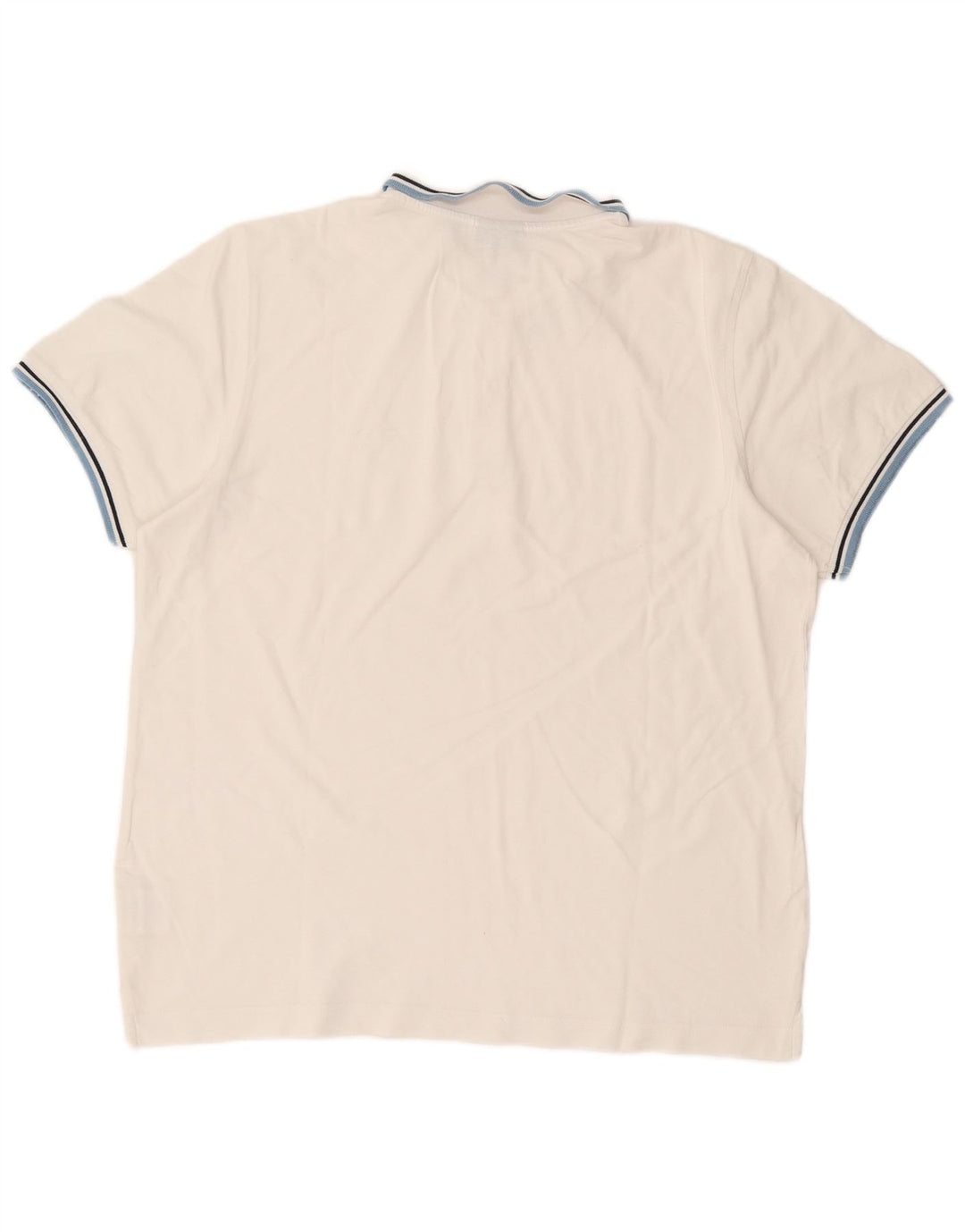 LOTTO Mens Polo Shirt 2XL White Cotton