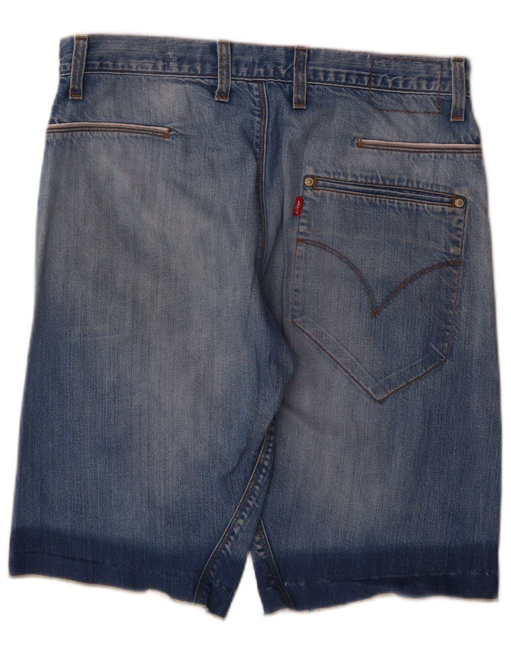 Shorts jeans masculino Levi's W34 grande algodão azul