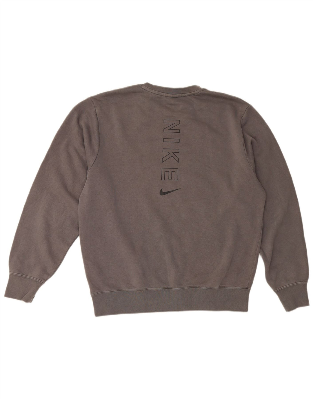Moletom gráfico masculino Nike Jumper cinza médio algodão colorblock