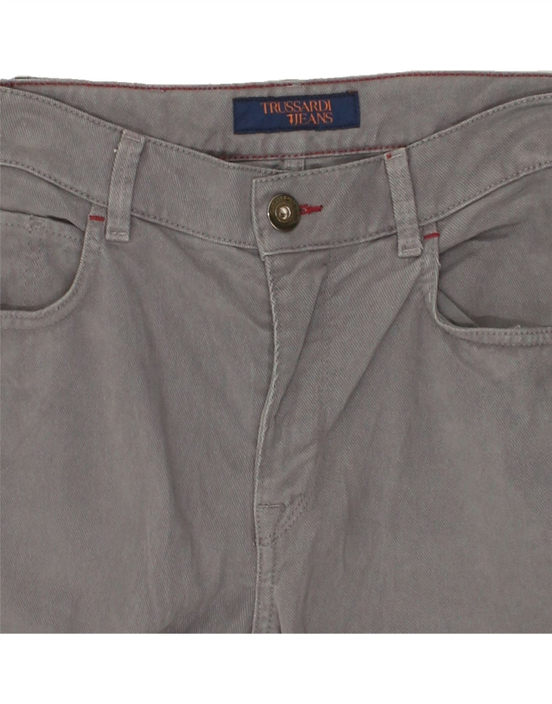 TRUSSARDI Mens Straight Jeans W32 L28  Grey Cotton Vintage Trussardi and Second-Hand Trussardi from Messina Hembry 