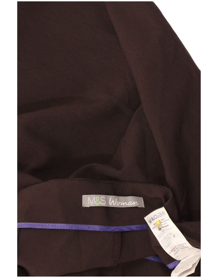 Calça casual feminina Marks & Spencer Bootcut Reino Unido 12 médio W30 L29 cinza