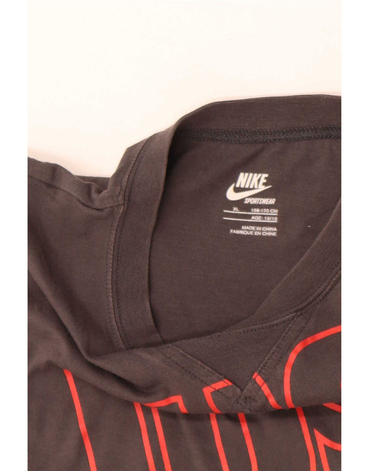 Colete gráfico Nike Boys Top 13-14 anos XL cinza