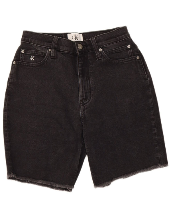 Shorts jeans feminino Calvin Klein Mom cintura alta W25 XS preto