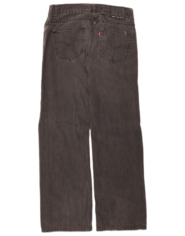 Levi's Boys 505 Straight Jeans 15-16 Anos W28 L28 Cinza Algodão