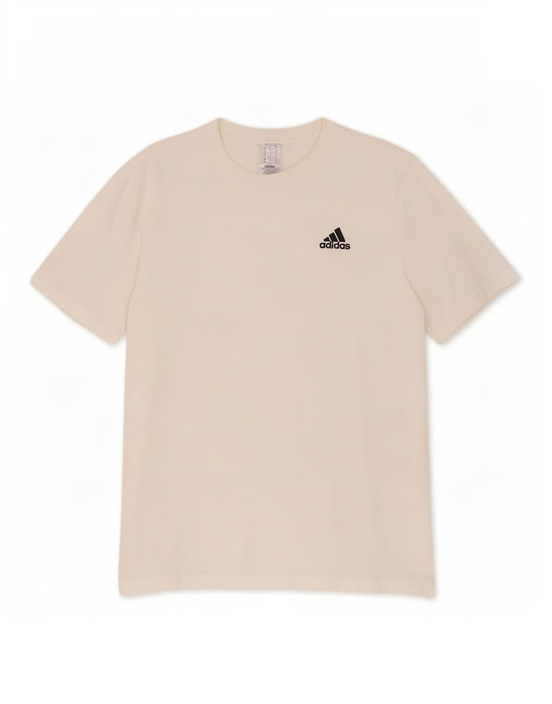 Adidas Mens Camiseta Top Grande Algodão Branco