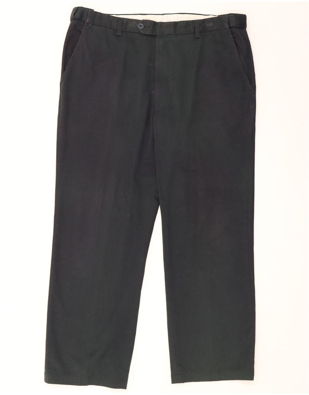Calça chino reta masculina Marks & Spencer Blue Harbor W38 L29 marinho