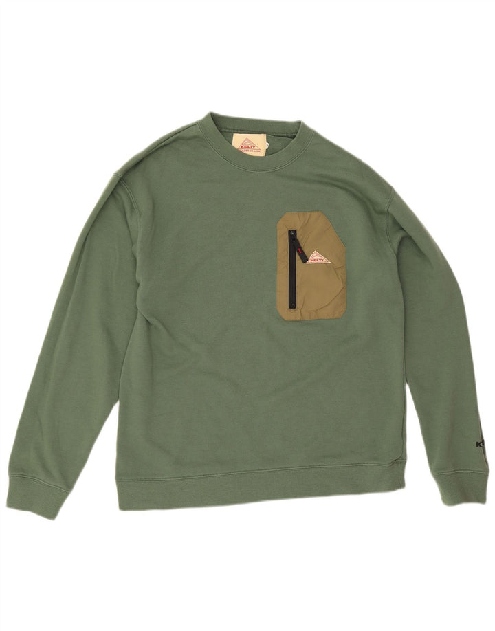 Kelty moletom masculino jumper médio verde