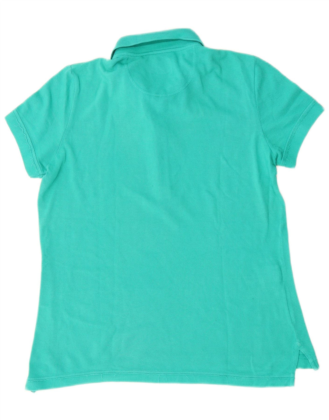 Camisa polo feminina LACOSTE tamanho 42 grande algodão turquesa