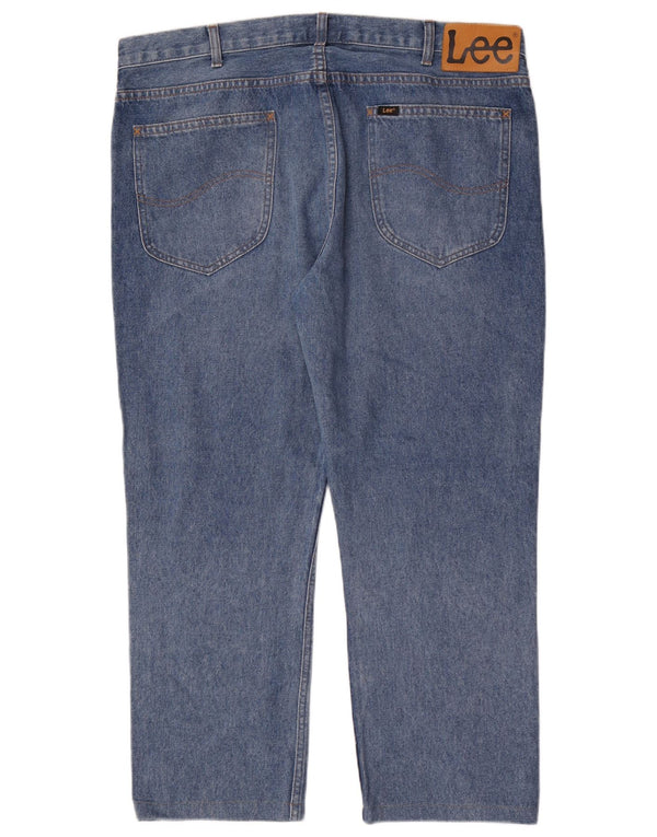 Lee Mens Rider Slim Straight Jeans W38 L27 Azul Algodão
