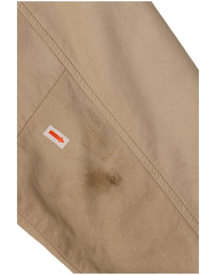 Jaqueta de couro masculina WESTBURY Reino Unido 38 couro bege médio