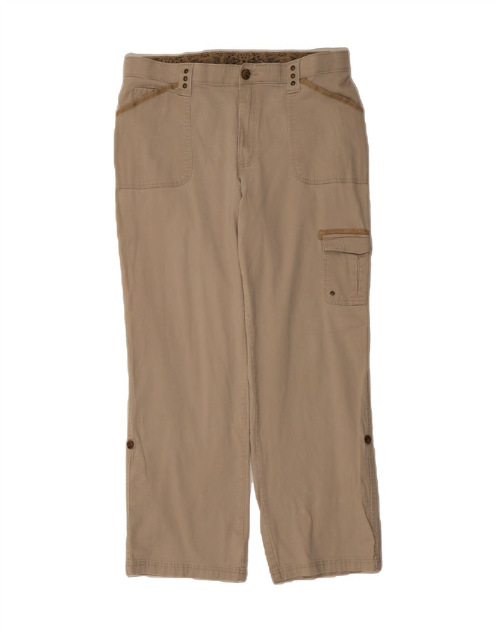 LEE Womens Straight Cargo Trousers US 16 2XL W34 L30 Beige Cotton Vintage Lee and Second-Hand Lee from Messina Hembry 