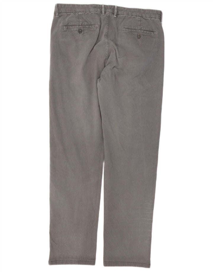 Calça Chino Fay Masculina Reta W36 L31 Algodão Cinza