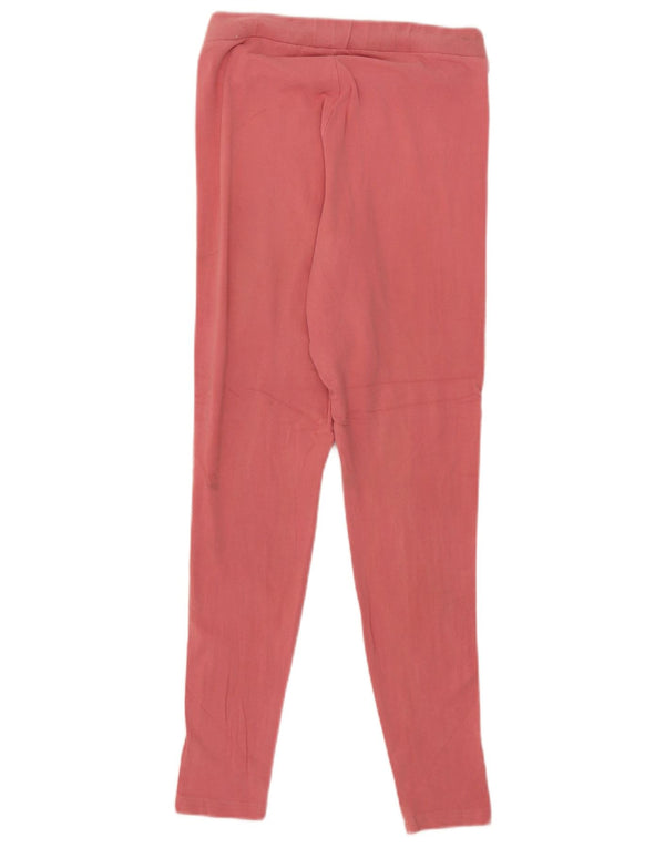 Leggings Adidas Femininas UK 12 Médio Algodão Rosa