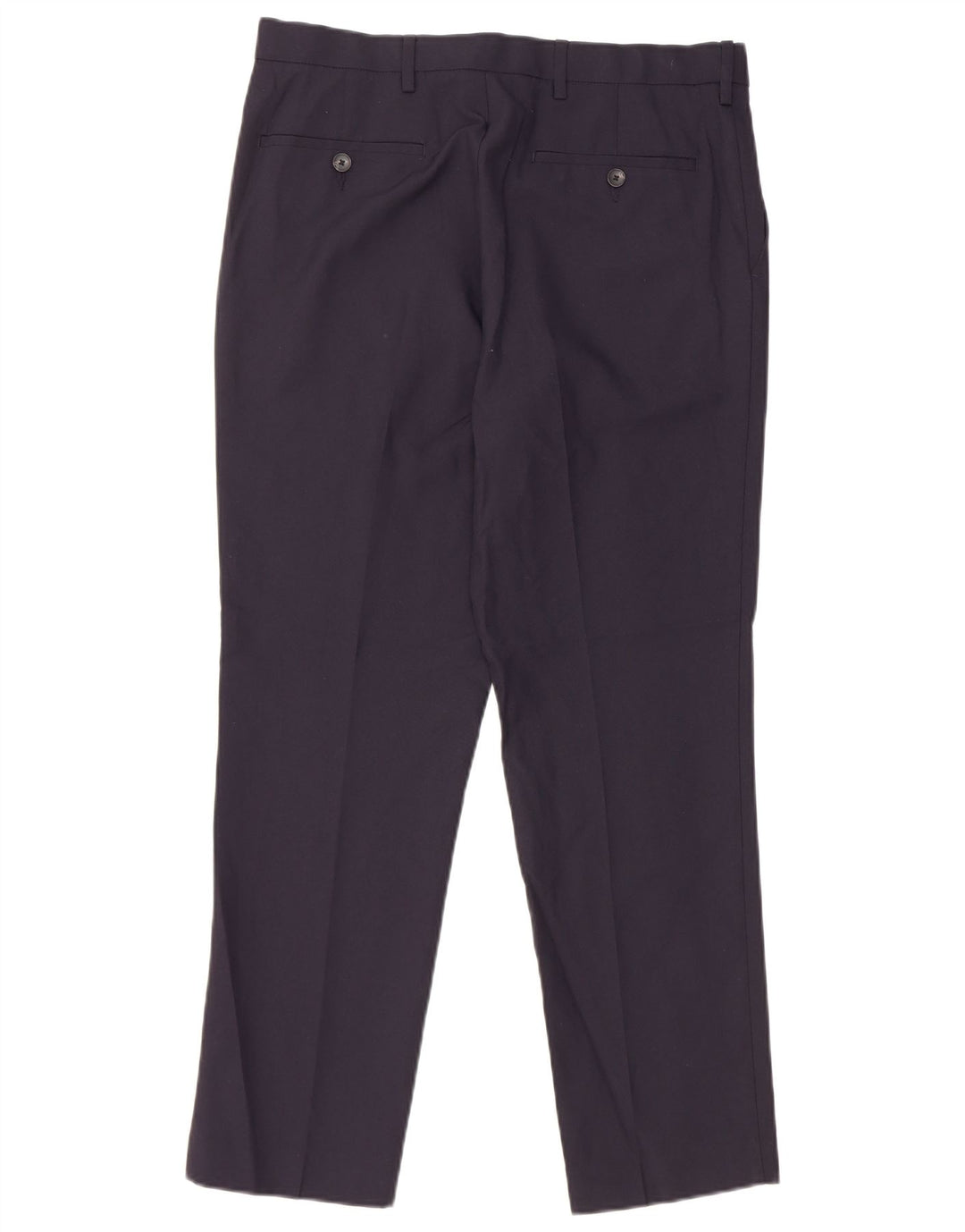 Calça Chino Slim Masculina Marks & Spencer W32 L29 Azul Marinho Poliéster