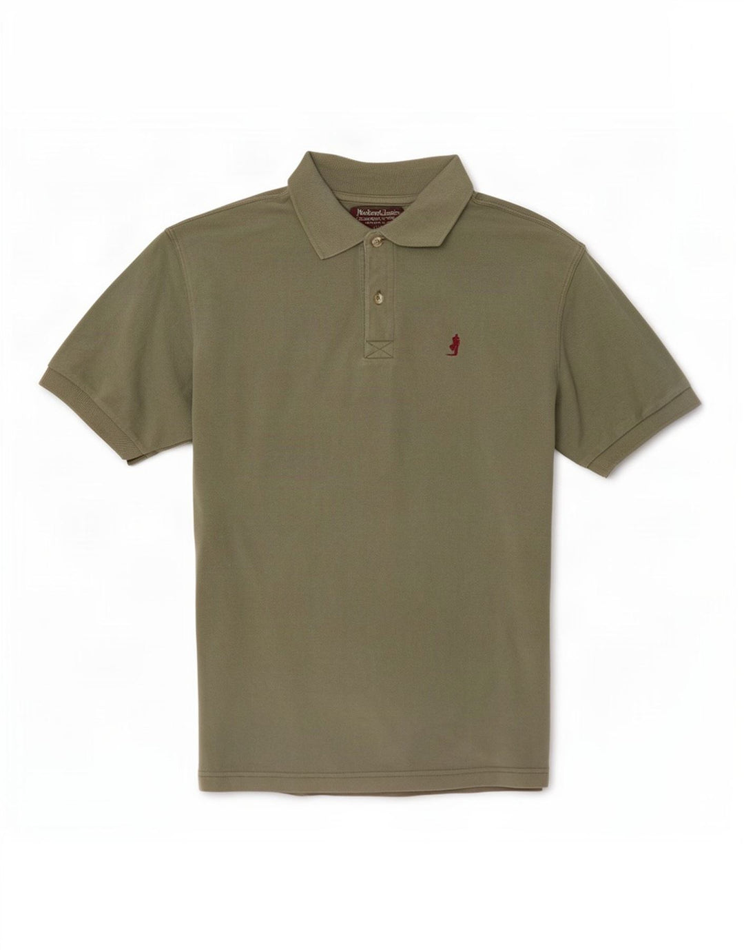 Camisa polo masculina Marlboro Classics algodão cáqui médio