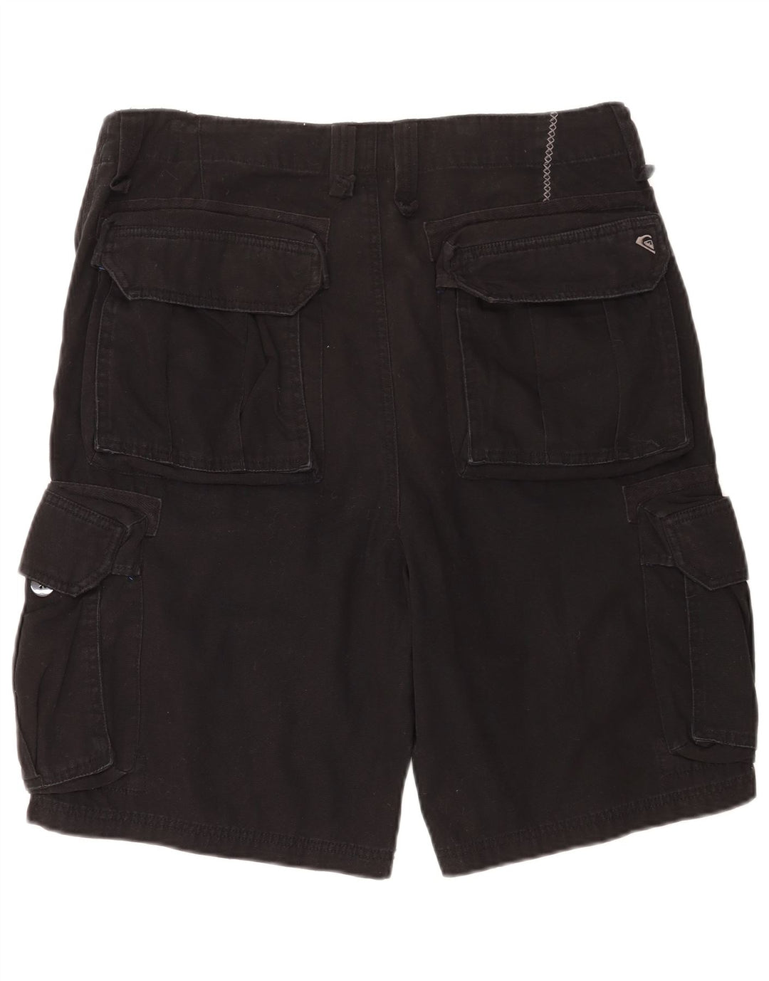 Quiksilver Mens Cargo Shorts W34 Grande Algodão Preto