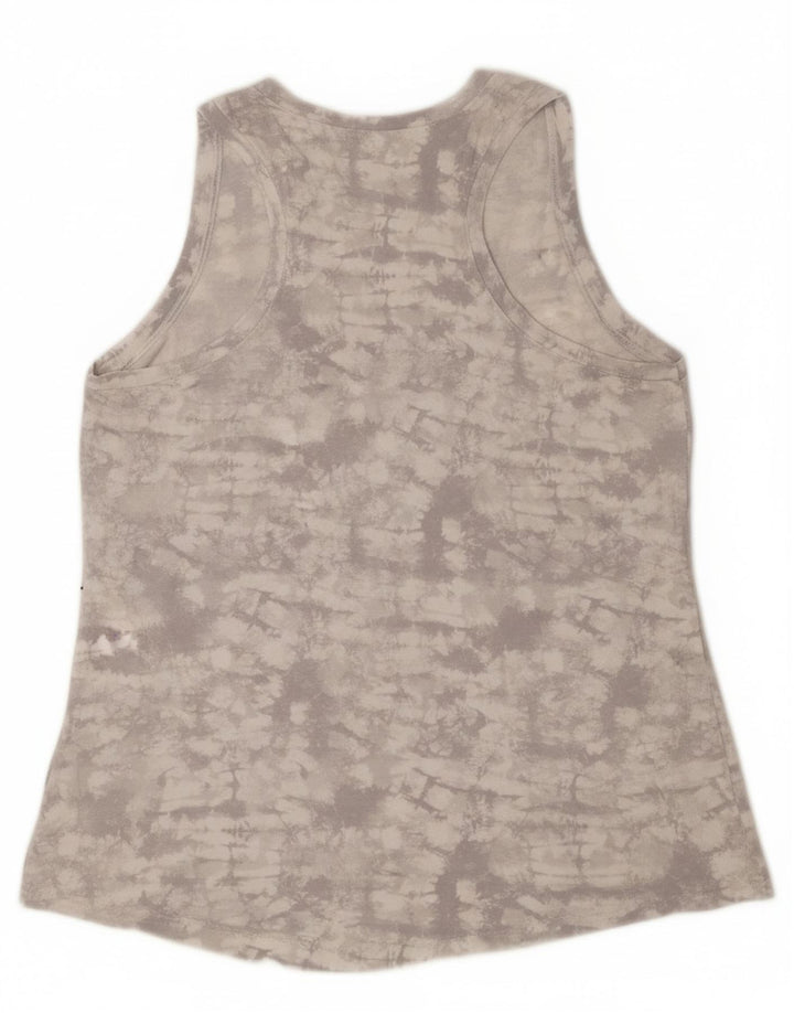 Colete feminino REEBOK UK 14 grande cinza tie-dye
