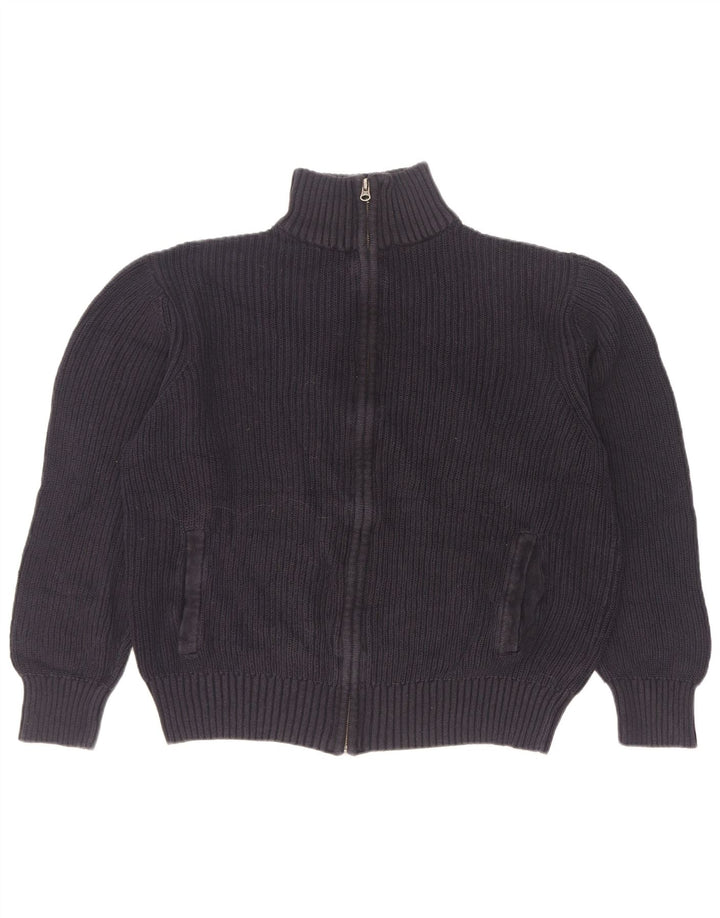 Suéter cardigã masculino Marks & Spencer médio algodão azul marinho
