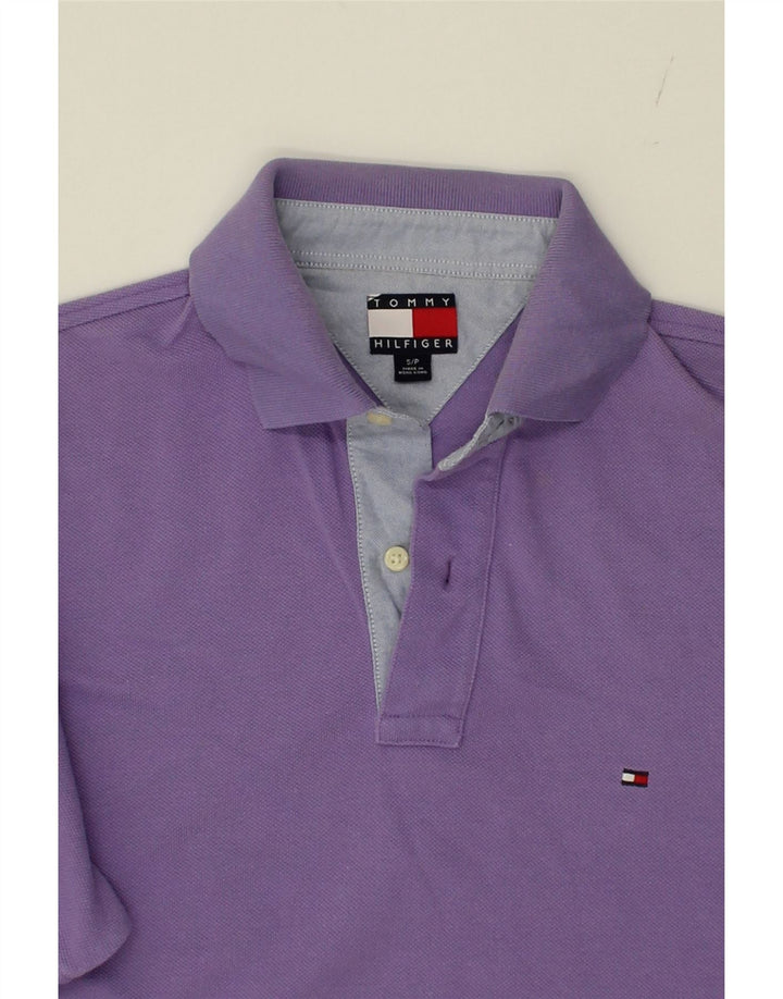 TOMMY HILFIGER Mens Polo Shirt Small Purple Cotton Vintage Tommy Hilfiger and Second-Hand Tommy Hilfiger from Messina Hembry 