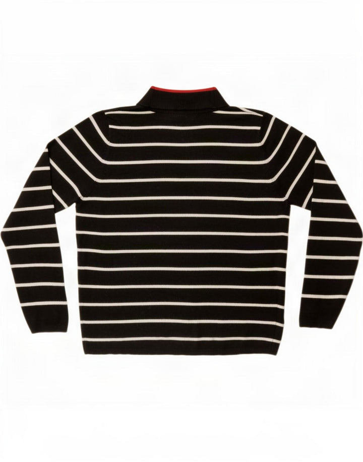 Suéter feminino Marks & Spencer com gola tartaruga Reino Unido 14 médio preto