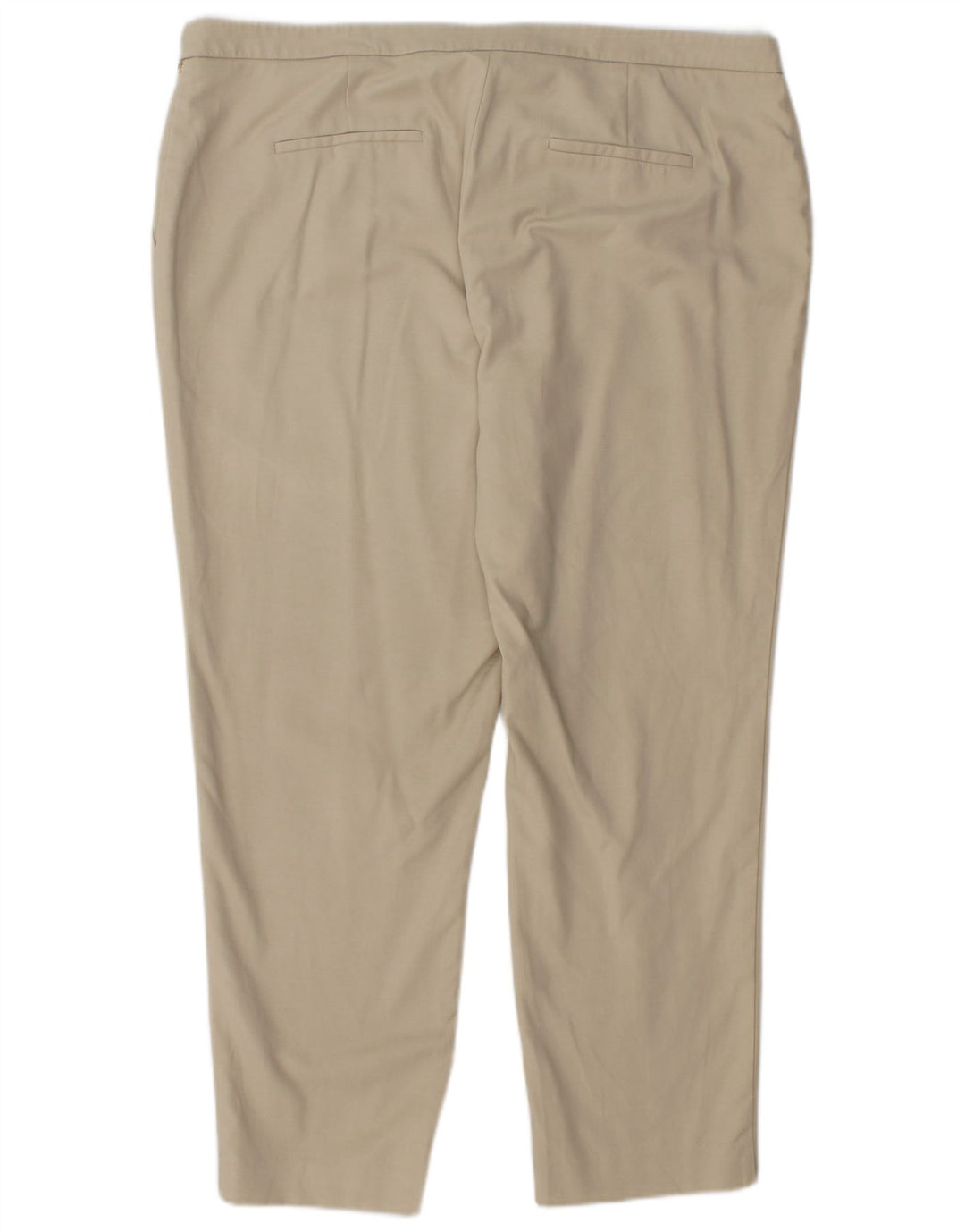 CALVIN KLEIN Calça feminina cortada reta US 16 2XL W38 L27 Bege