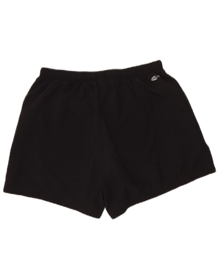 Shorts esportivos femininos Adidas UK 12 poliéster preto médio