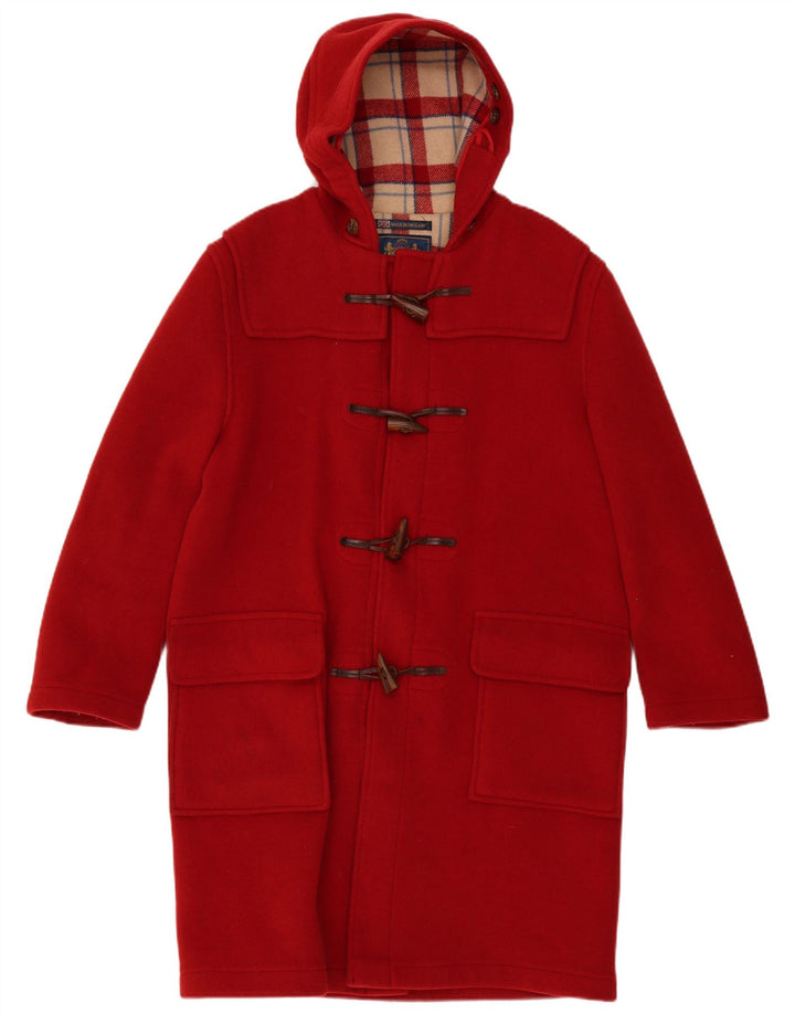 Gloverall Casaco Duffle Feminino com Capuz UK 18 XL Vermelho